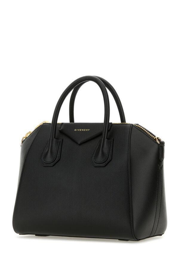 Givenchy Woman Black Leather Small Antigona Handbag