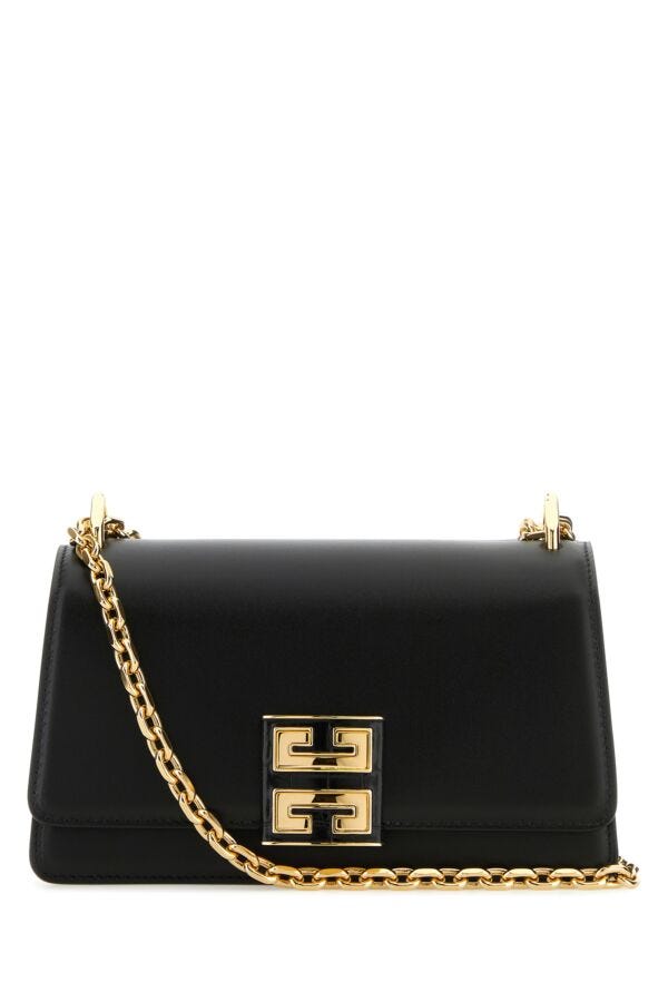 Givenchy Woman Black Leather Small 4G Shoulder Bag