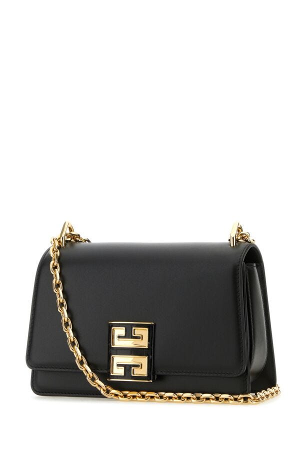 Givenchy Woman Black Leather Small 4G Shoulder Bag