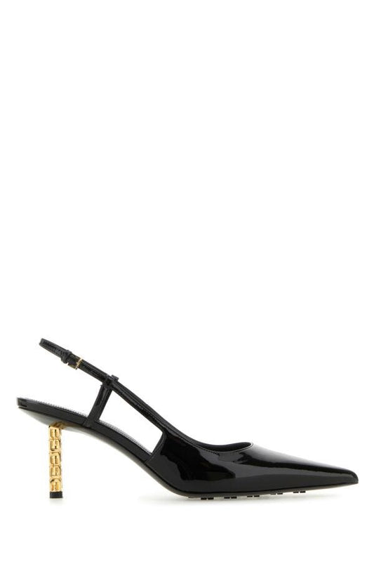 Givenchy Woman Black Leather G-Cube Pumps