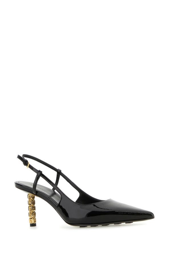 Givenchy Woman Black Leather G-Cube Pumps