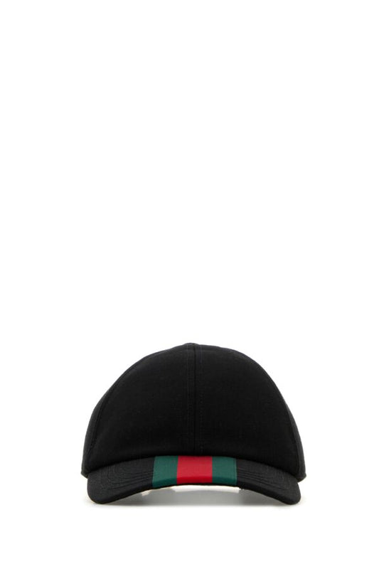 Gucci Man Black Wool Baseball Cap