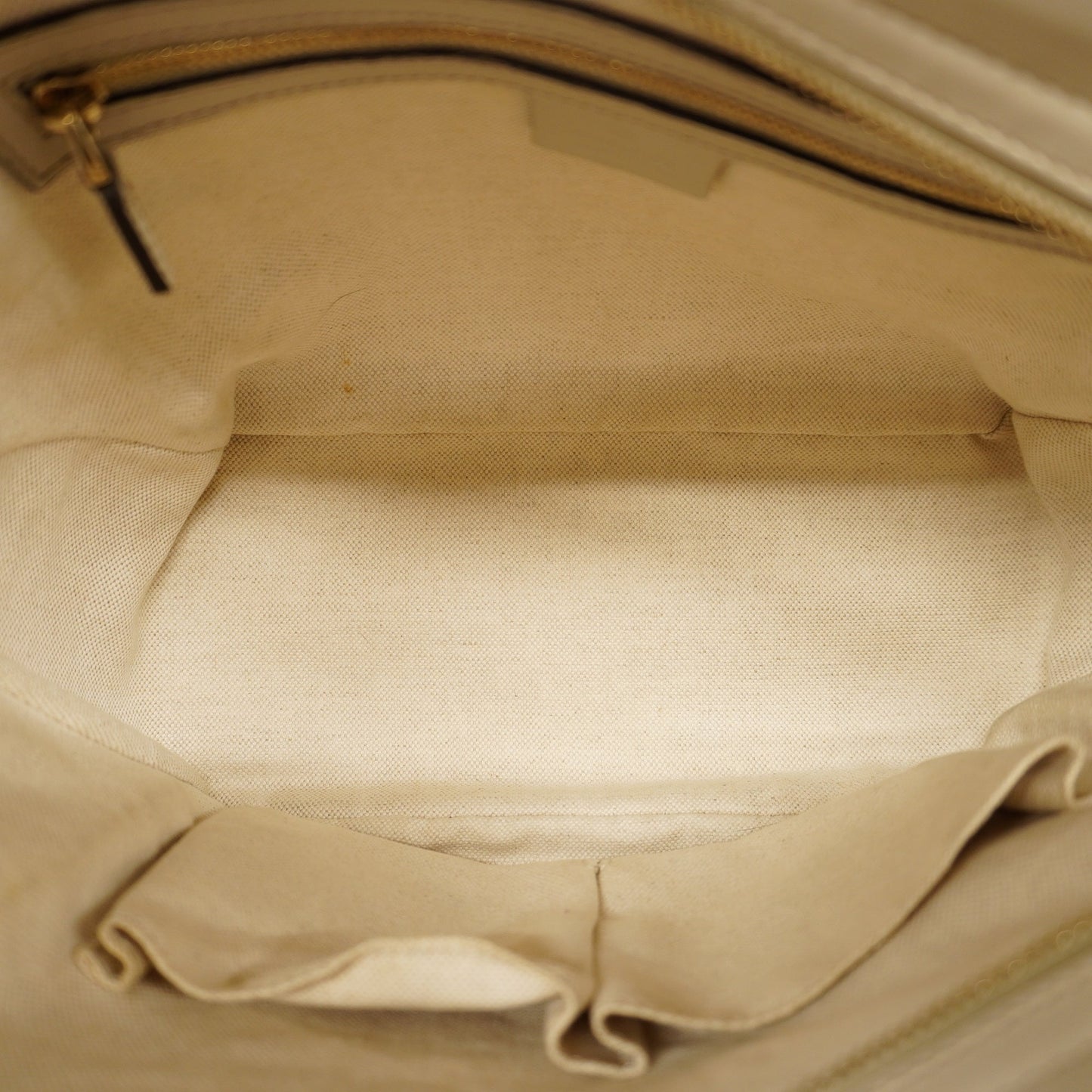 GUCCI ssima Tote Bag  Shima 353119 Women's Leather Tote Bag Ivory