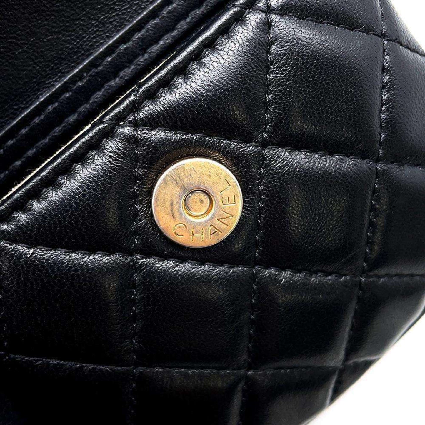 Chanel Waist Bag Matelasse Coco Mark Lambskin AP1461 2way Shoulder Ball Black