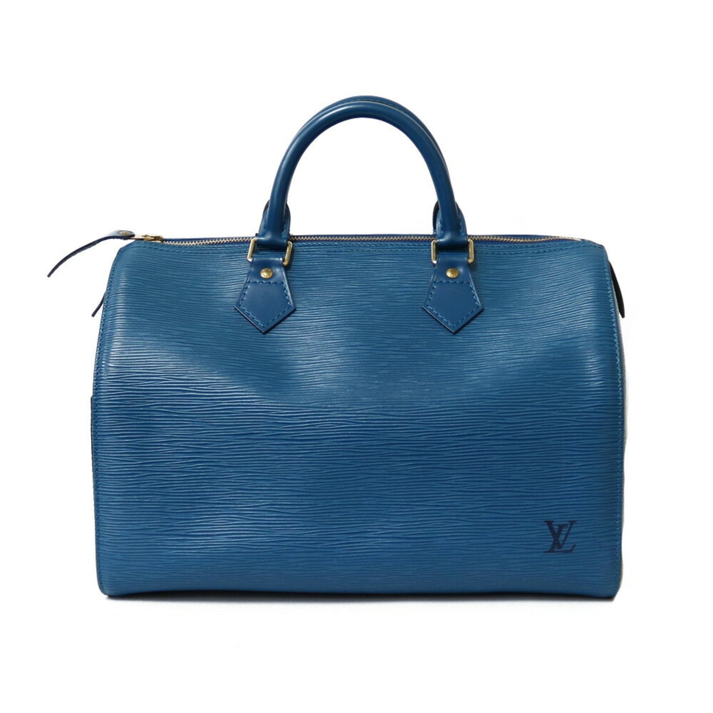Louis Vuitton Handbag Epi Boston Bag Speedy 30 M43005 Blue Toledo Ladies Leather