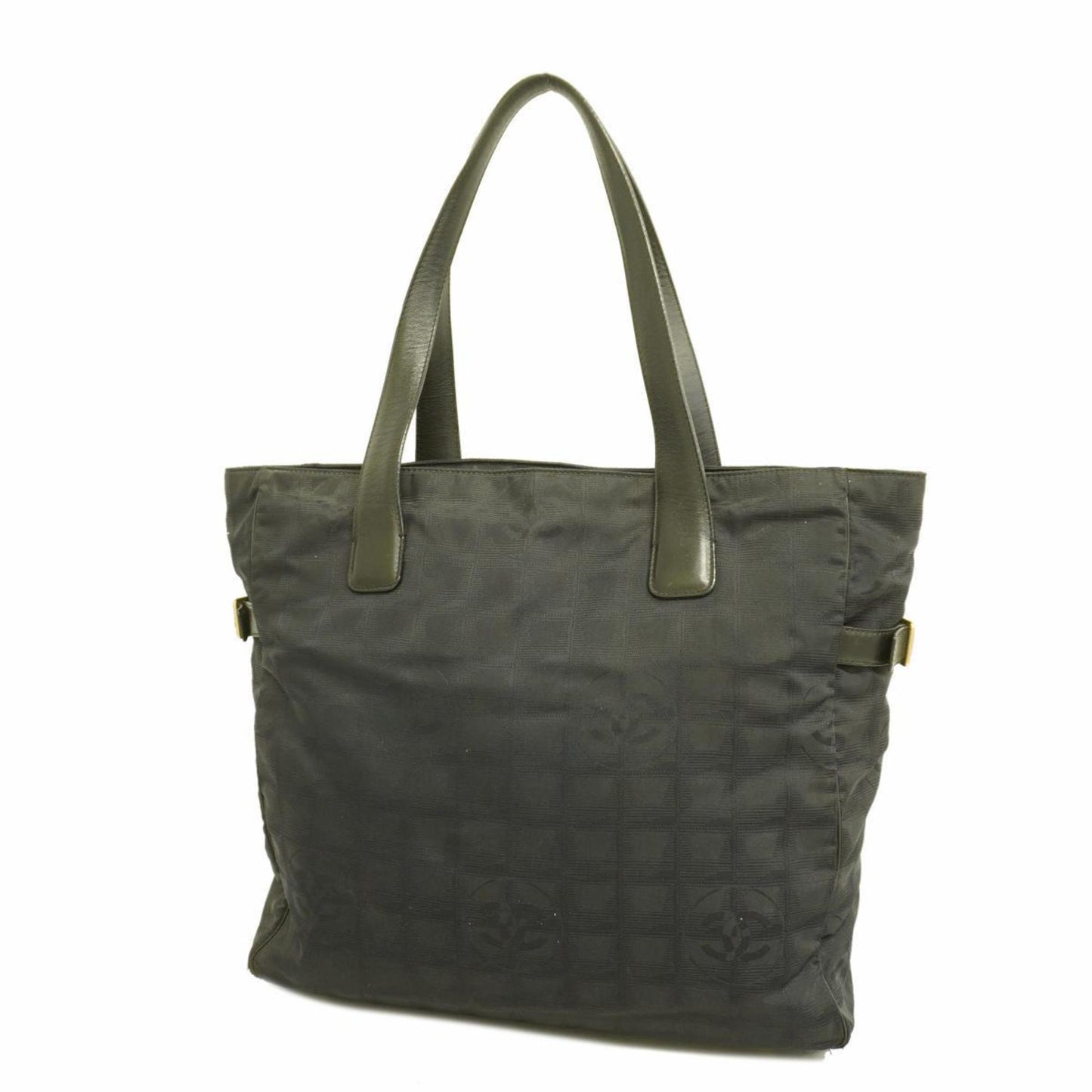 Chanel Tote Bag New Travel Nylon Black Champagne Women's