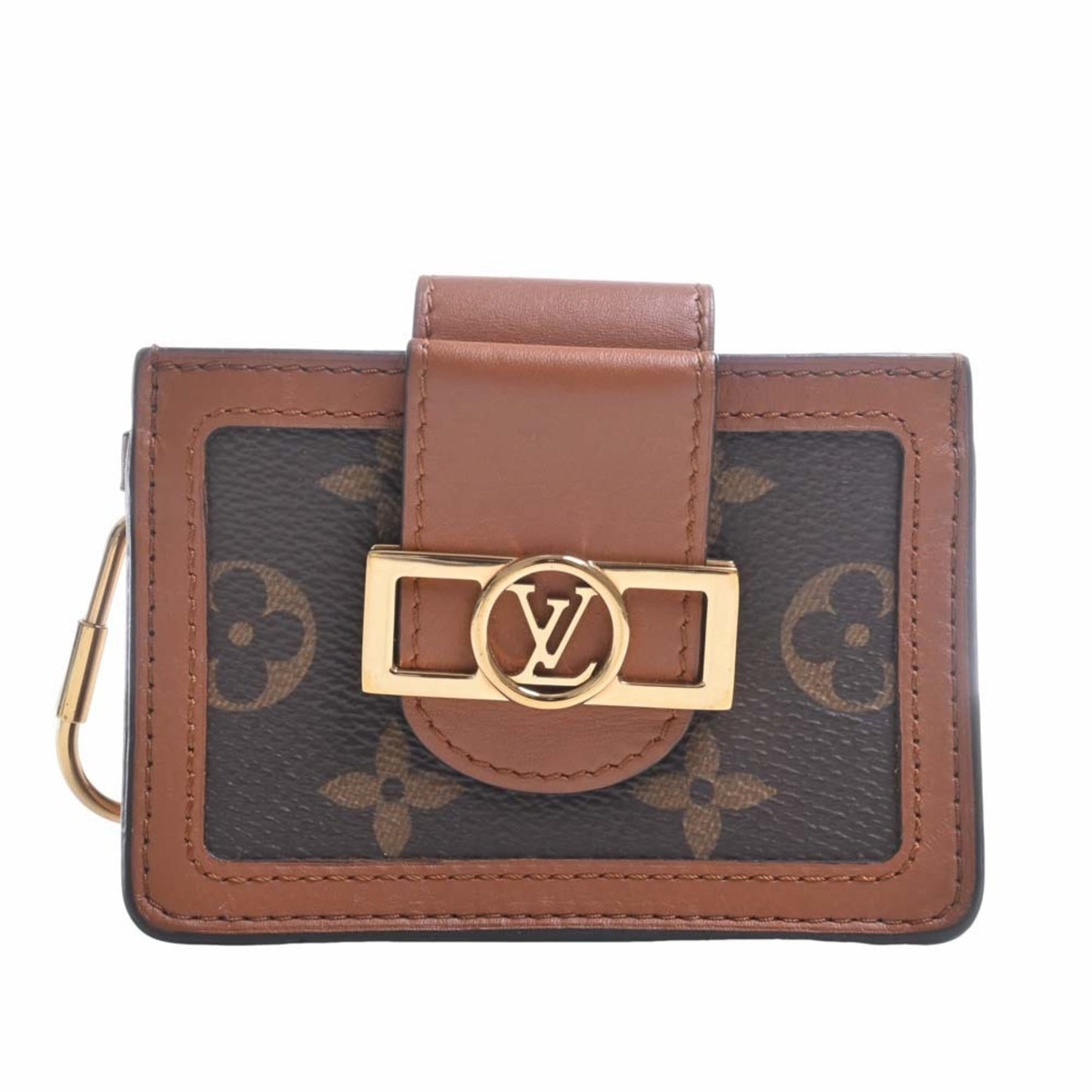 LOUIS VUITTON Monogram Reverse Dauphine Multicult Card Case M68751 Brown Ladies