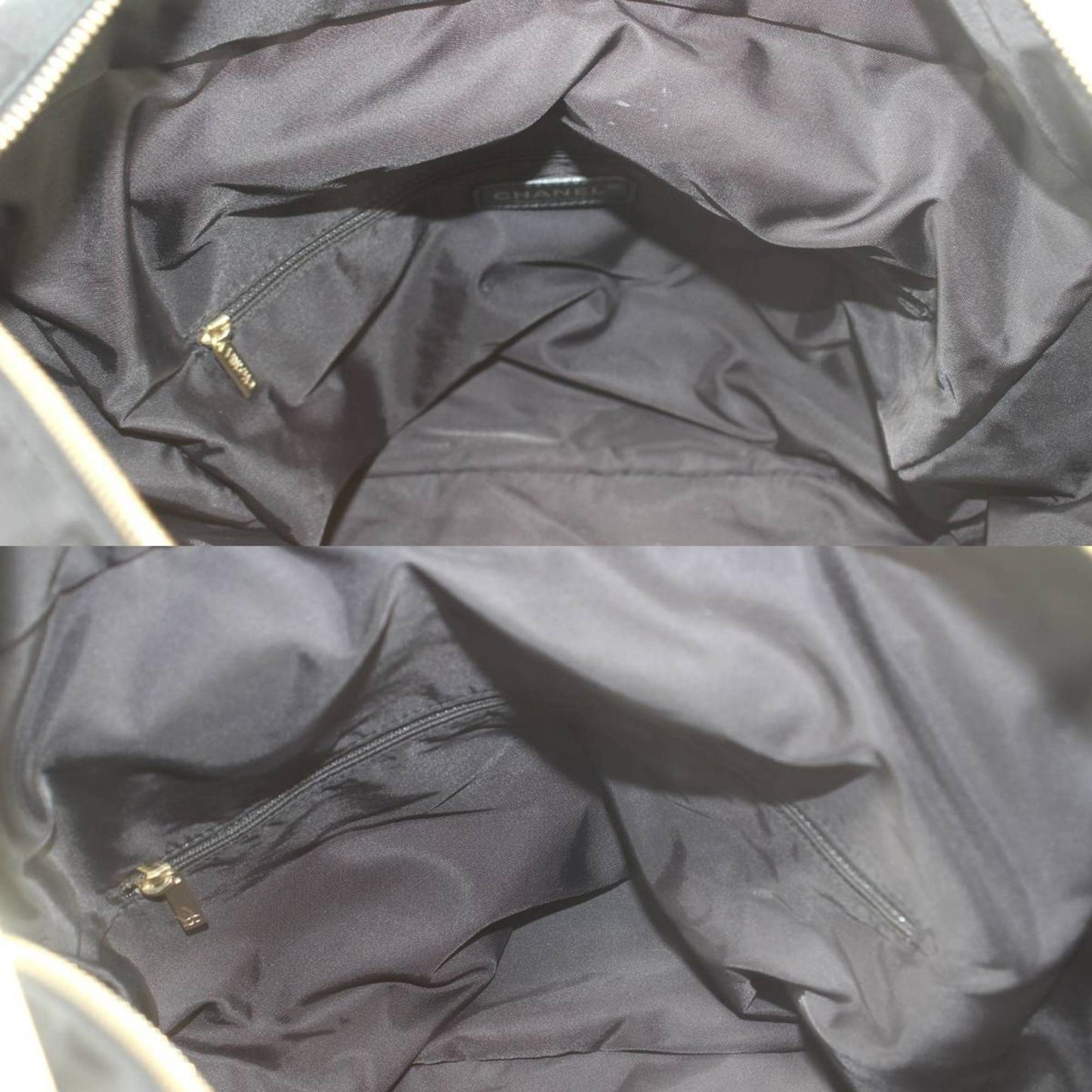 CHANEL Tote GM Bag New Travel Line Black 9147297 Body seal only