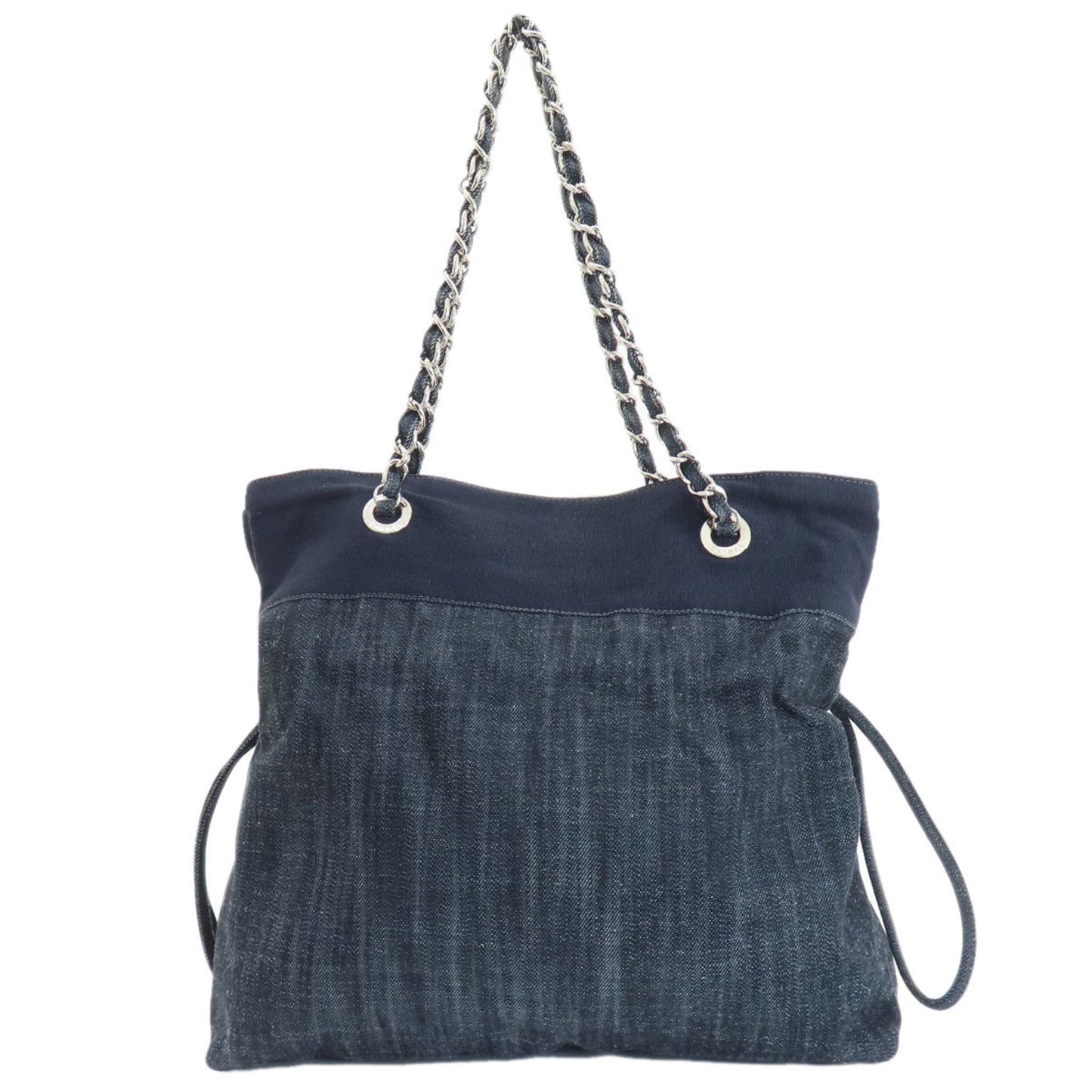 Chanel Coco Mark Tote Bag Denim Women's CHANEL