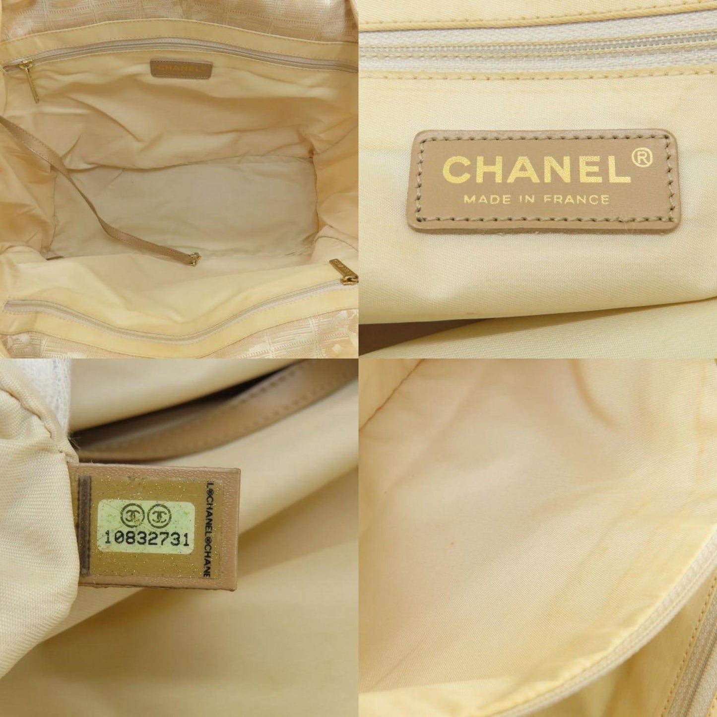 Chanel New Travel Line MM Tote Bag Nylon Jacquard Women's