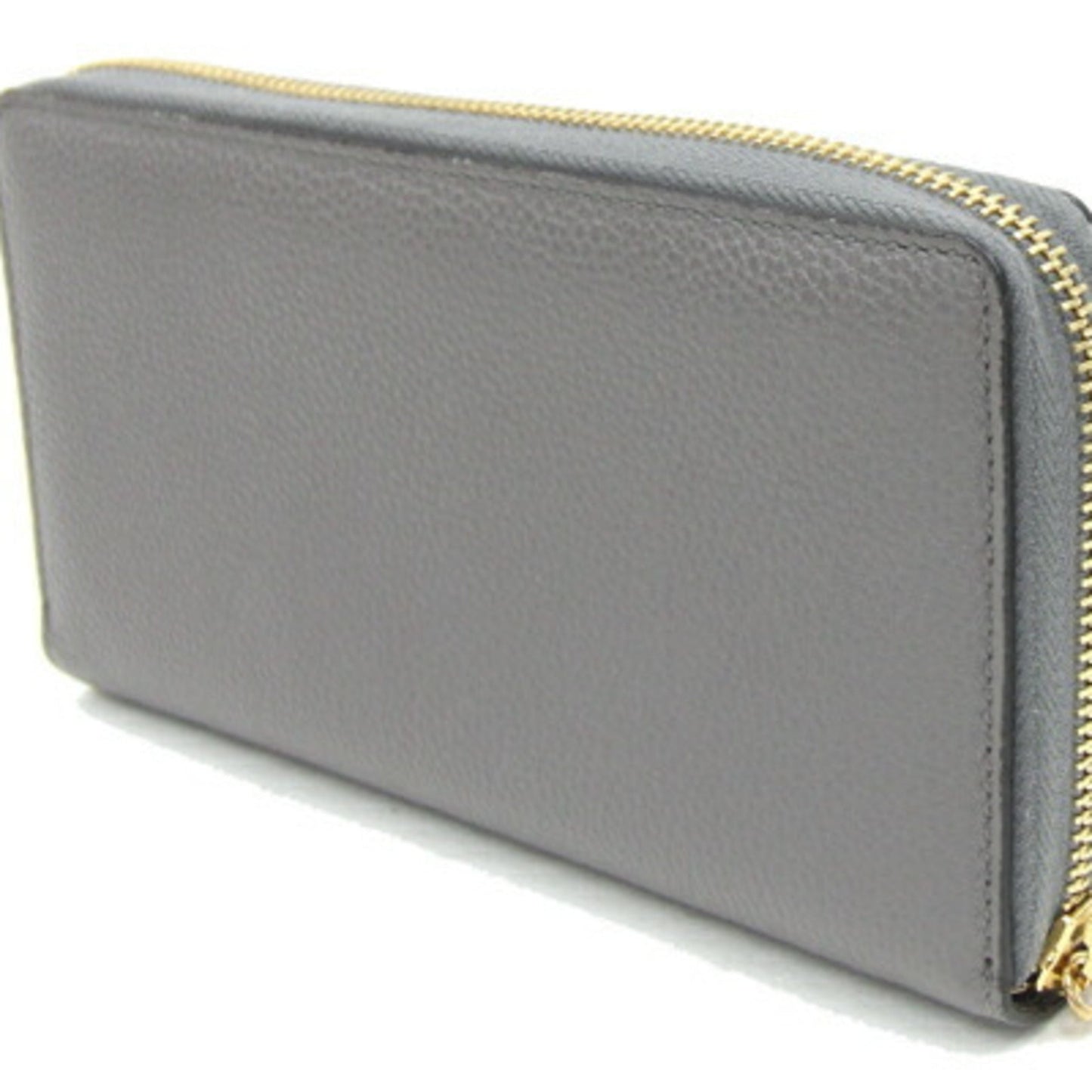 Gucci Gray Leather Long Wallet (Bi-Fold)