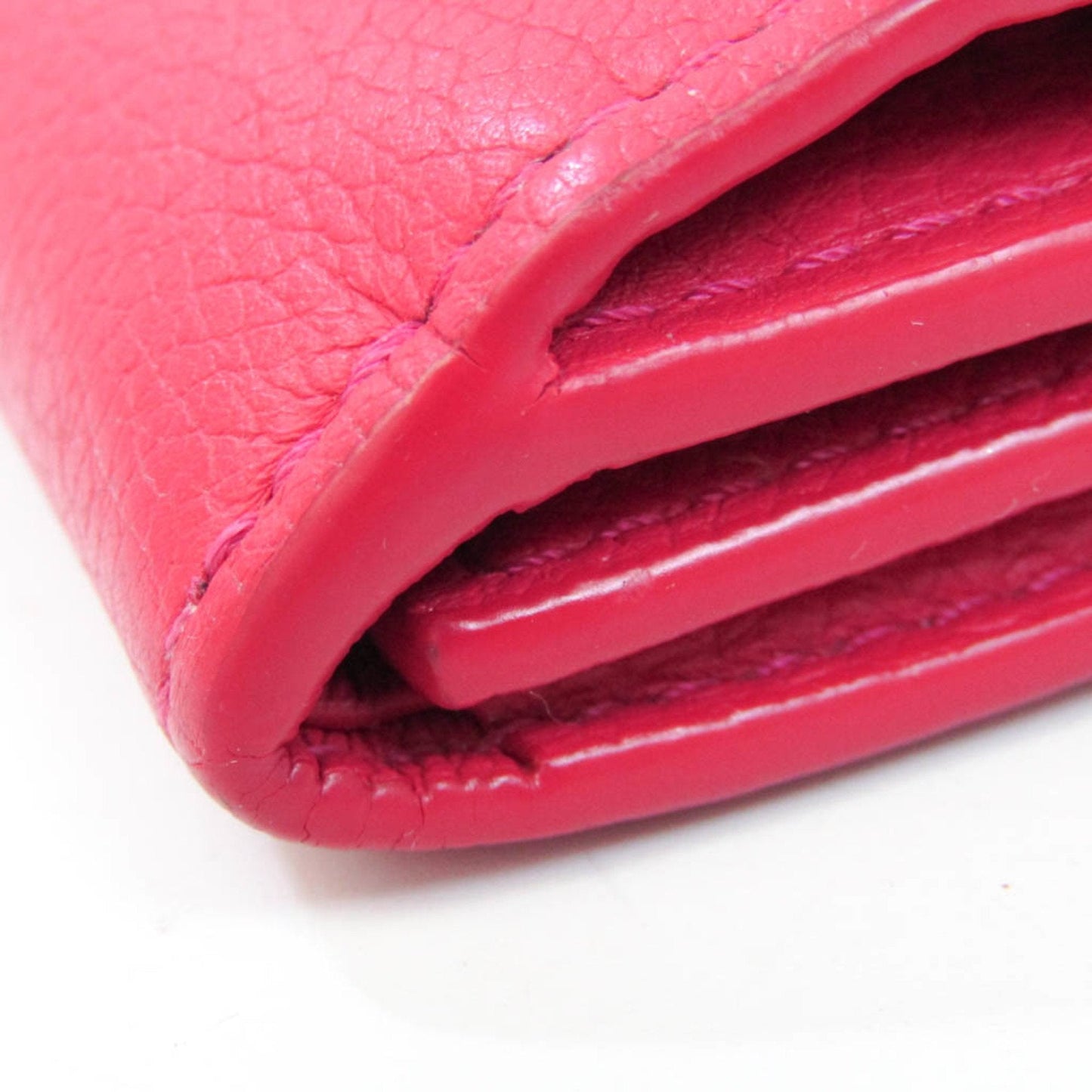 LOUIS VUITTON Portefeuille Lock Mini M67858 Women's Calf Leather Wallet [tri-fold] Hot Pink