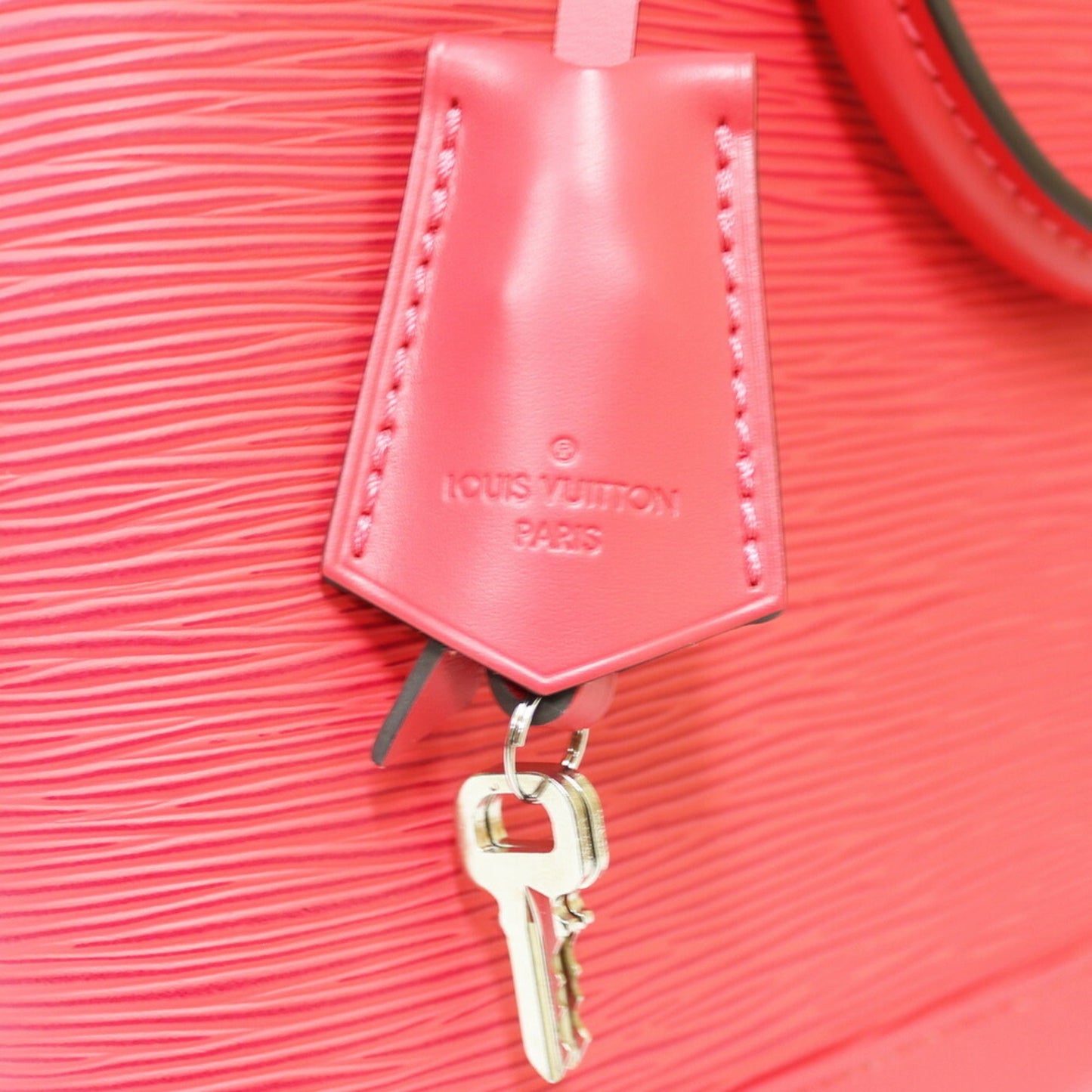 LOUIS VUITTON Shoulder Bag Alma Epi M40490 Red Pink Ladies