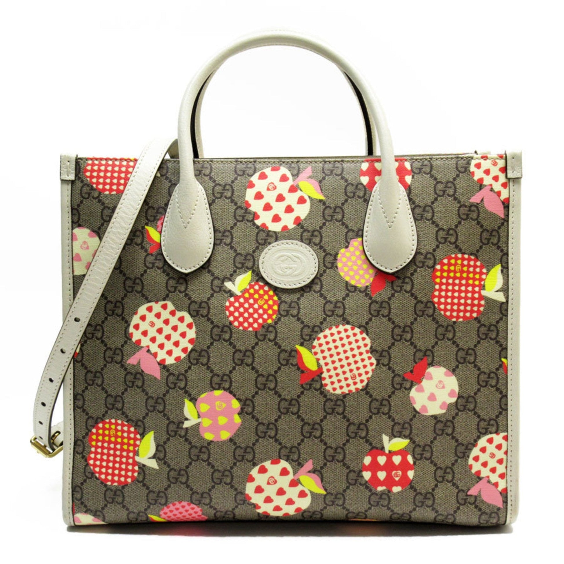 Gucci Brown Ivory Gg Supreme Handbag Shoulder Bag ()