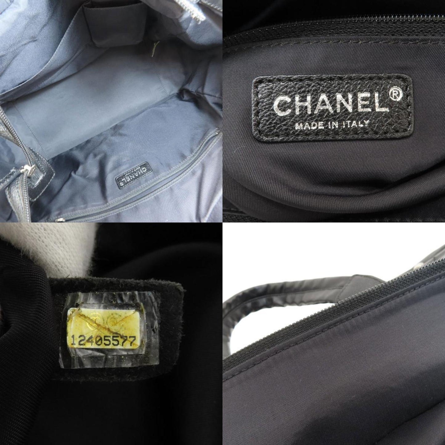 CHANEL Paris Biarritz Tote Bag Coated Canvas Women's