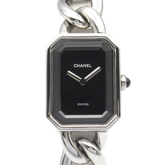 CHANEL Premier S Watch Stainless Steel Ladies Black H0452