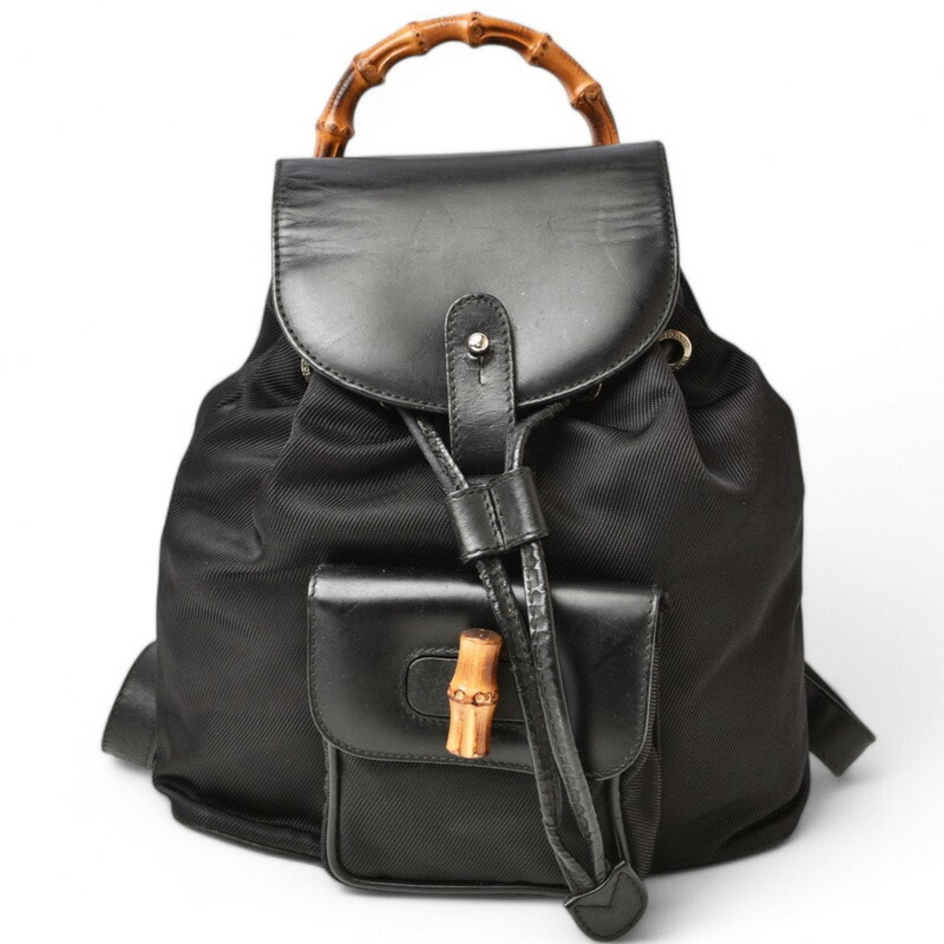 Gucci Black Leather Backpack ()