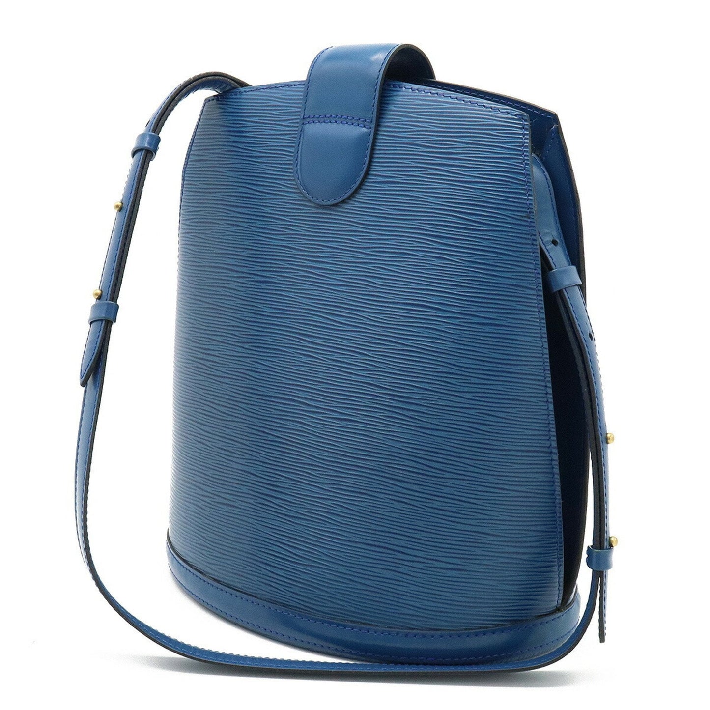LOUIS VUITTON Epi Cluny Shoulder Bag Leather Toledo Blue M52255
