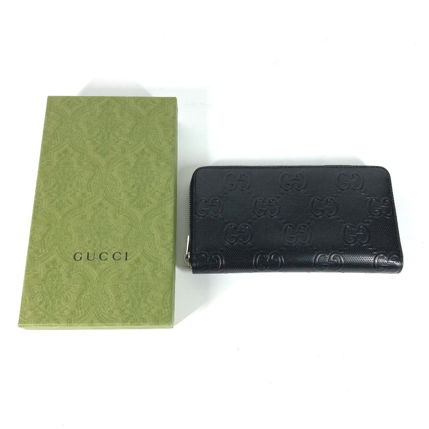 Gucci Black Leather Long Wallet (Bi-Fold)