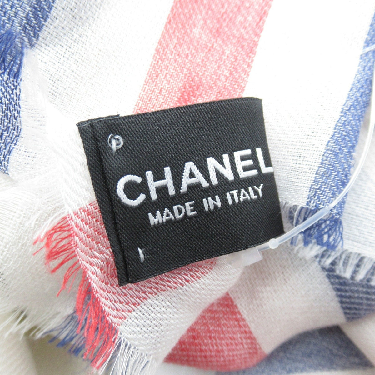 CHANEL Scarf Cashmere Silk Modal Women's White