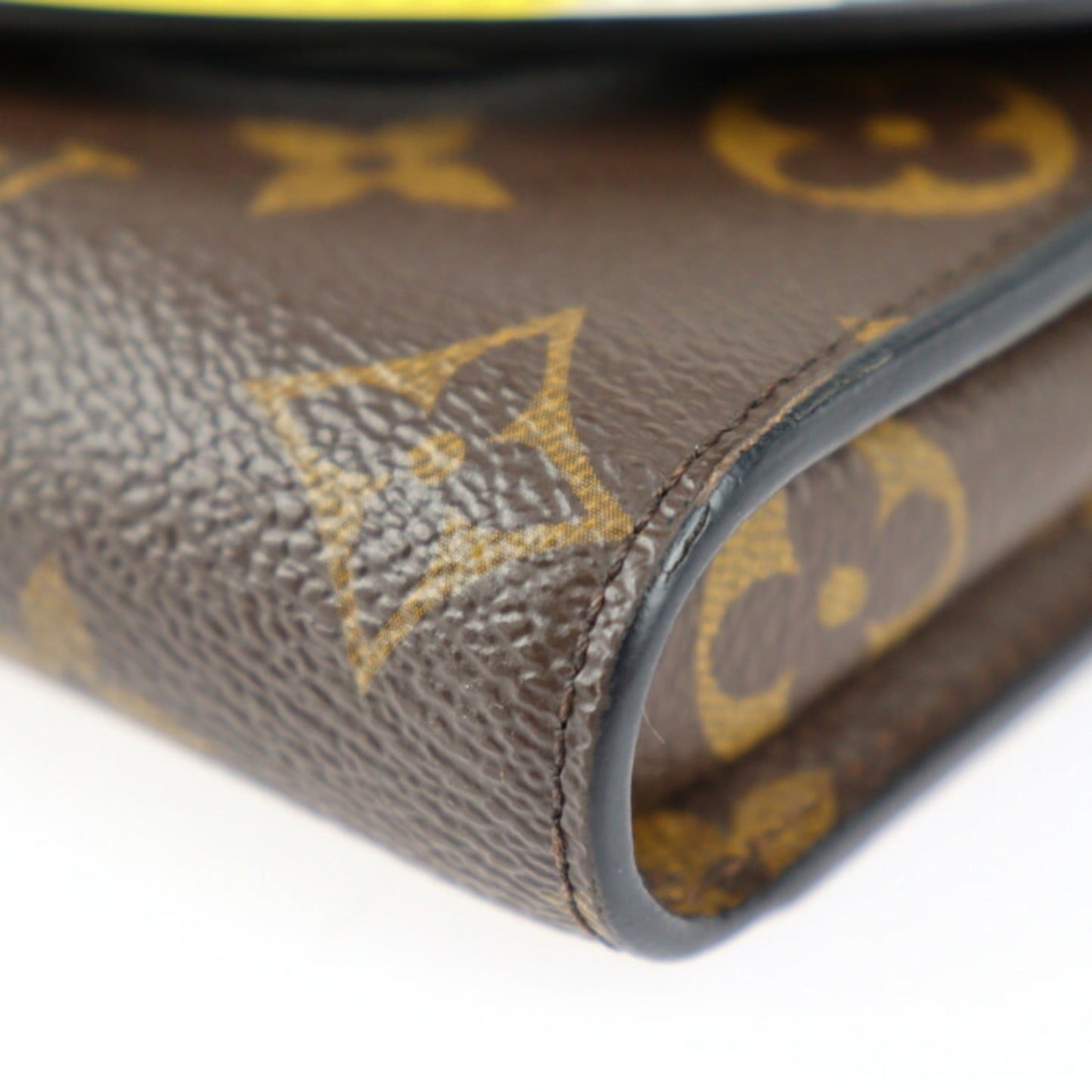 LOUIS VUITTON Portefeuille Chain Kansai Yamamoto Collaboration Shoulder Bag M67256 Monogram Canvas Leather Brown Multicolor Silver Hardware Kabuki Wallet Long