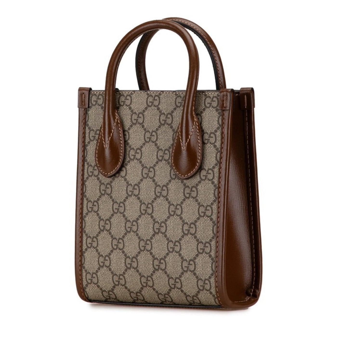 Gucci Brown Pvc Leather Handbag Shoulder Bag