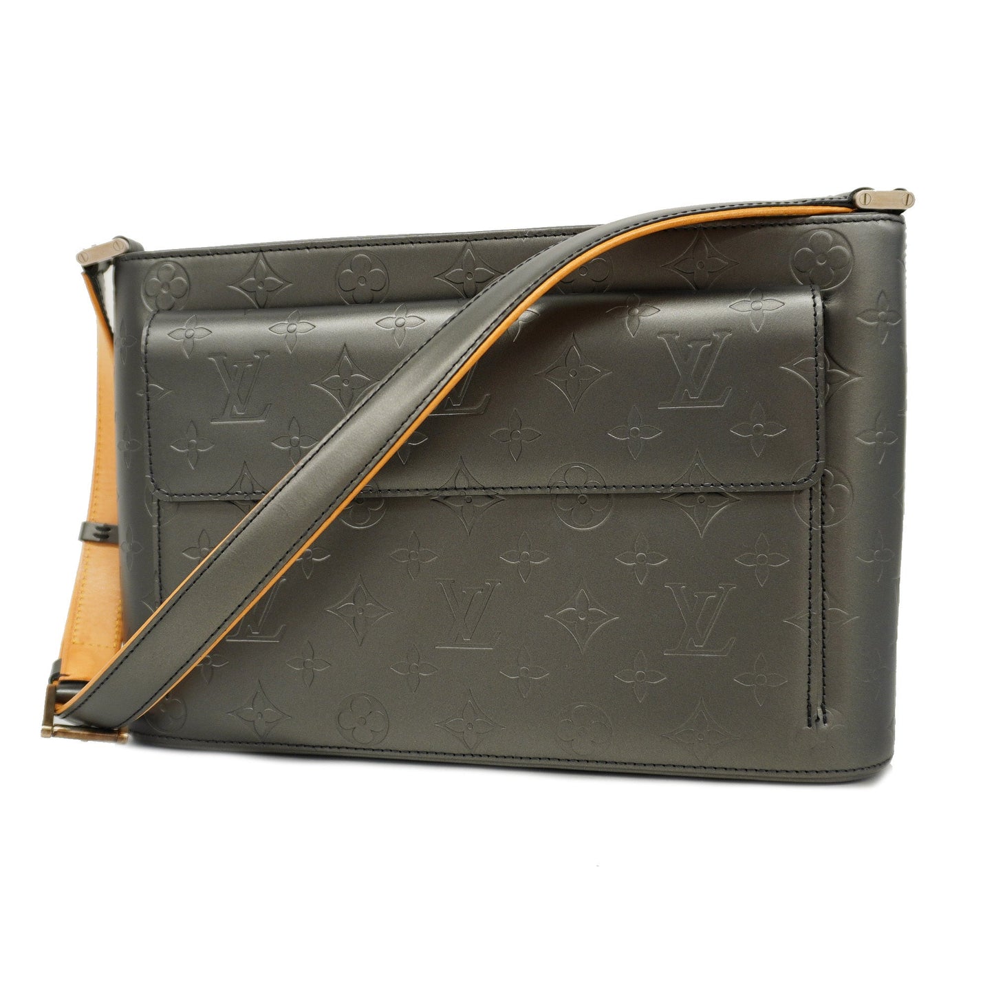 LOUIS VUITTONAuth  Monogram Mat Alston M55122 Women's Shoulder Bag Noir