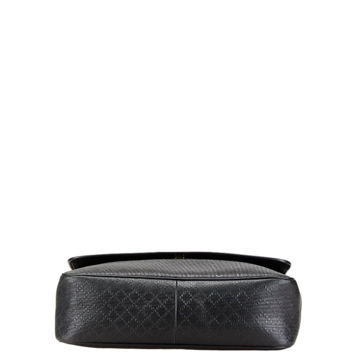 Gucci Black Leather Messenger Bag Shoulder Bag