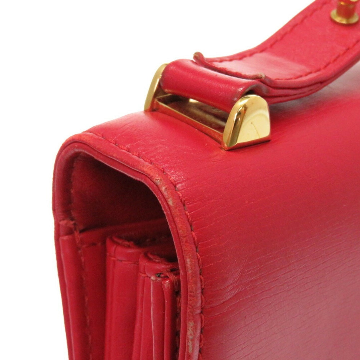 Louis Vuitton Opera Delphi Leather Red M63937 Shoulder Bag LV 0156 LOUIS VUITTON