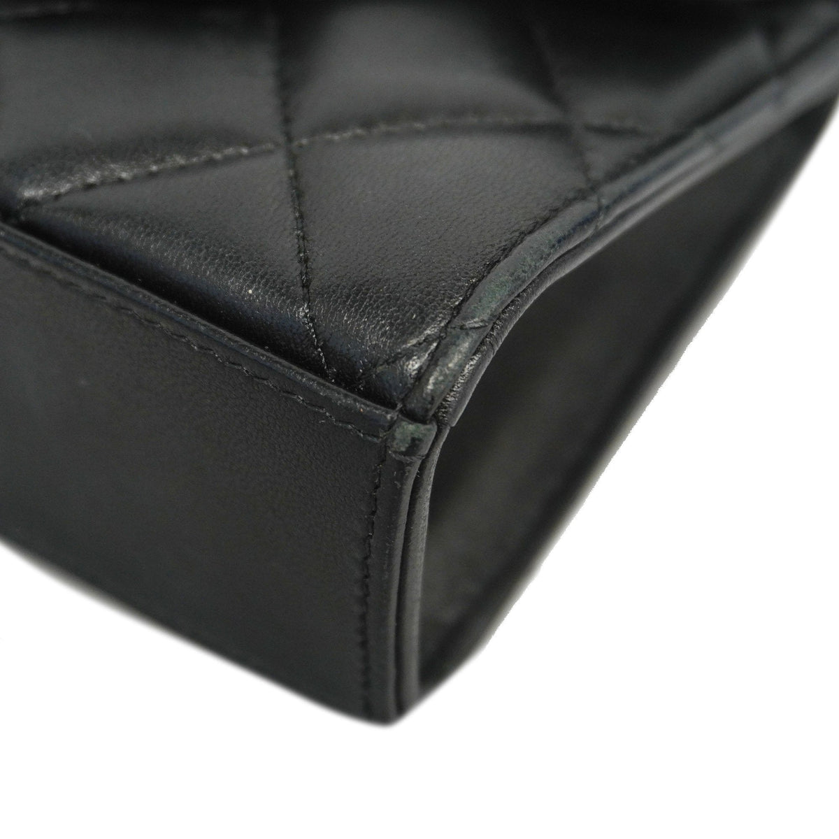 ChanelAuth  Matelasse Chain Shoulder Women's Lambskin Black