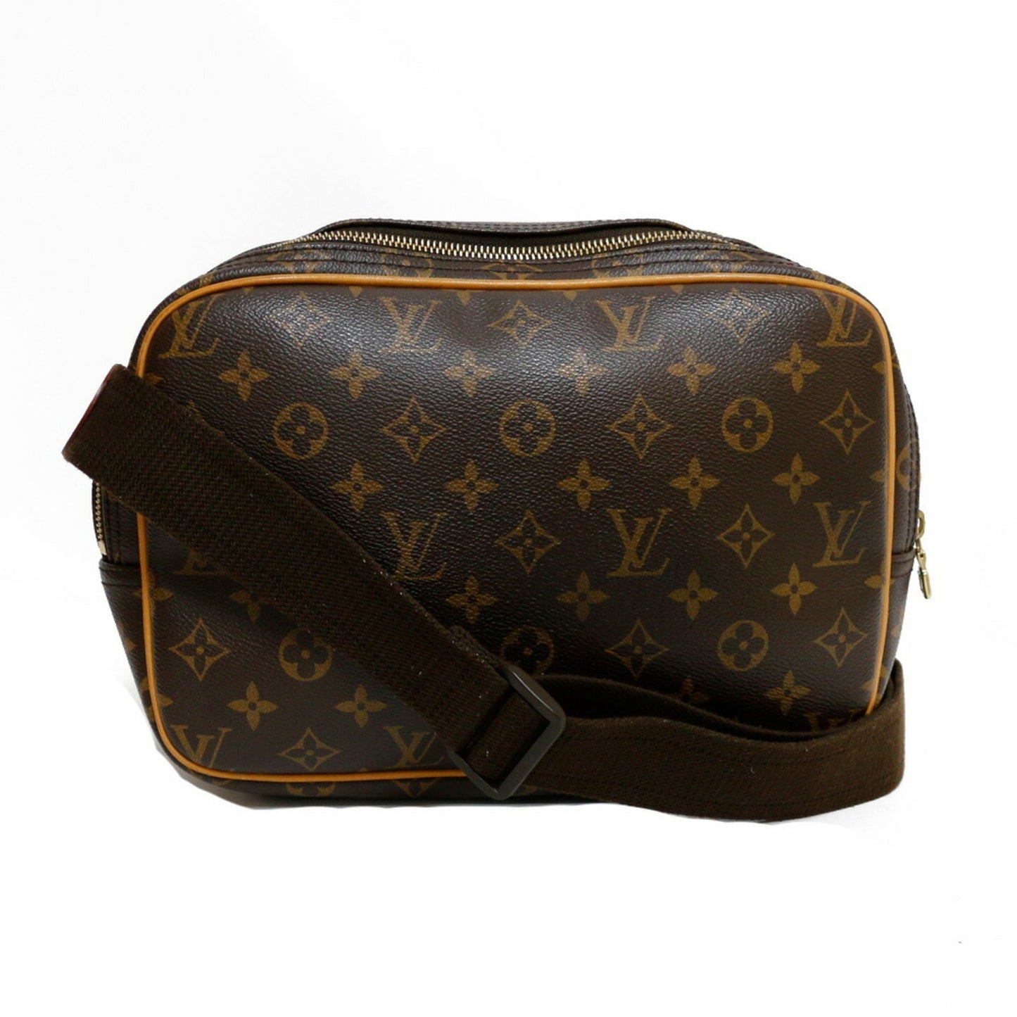 LOUIS VUITTON Shoulder Bag Monogram Reporter PM Brown Women's Leather