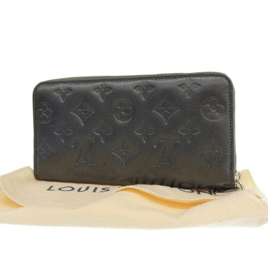 LOUIS VUITTON Monogram Zippy Long Wallet M81763 Gray Ladies