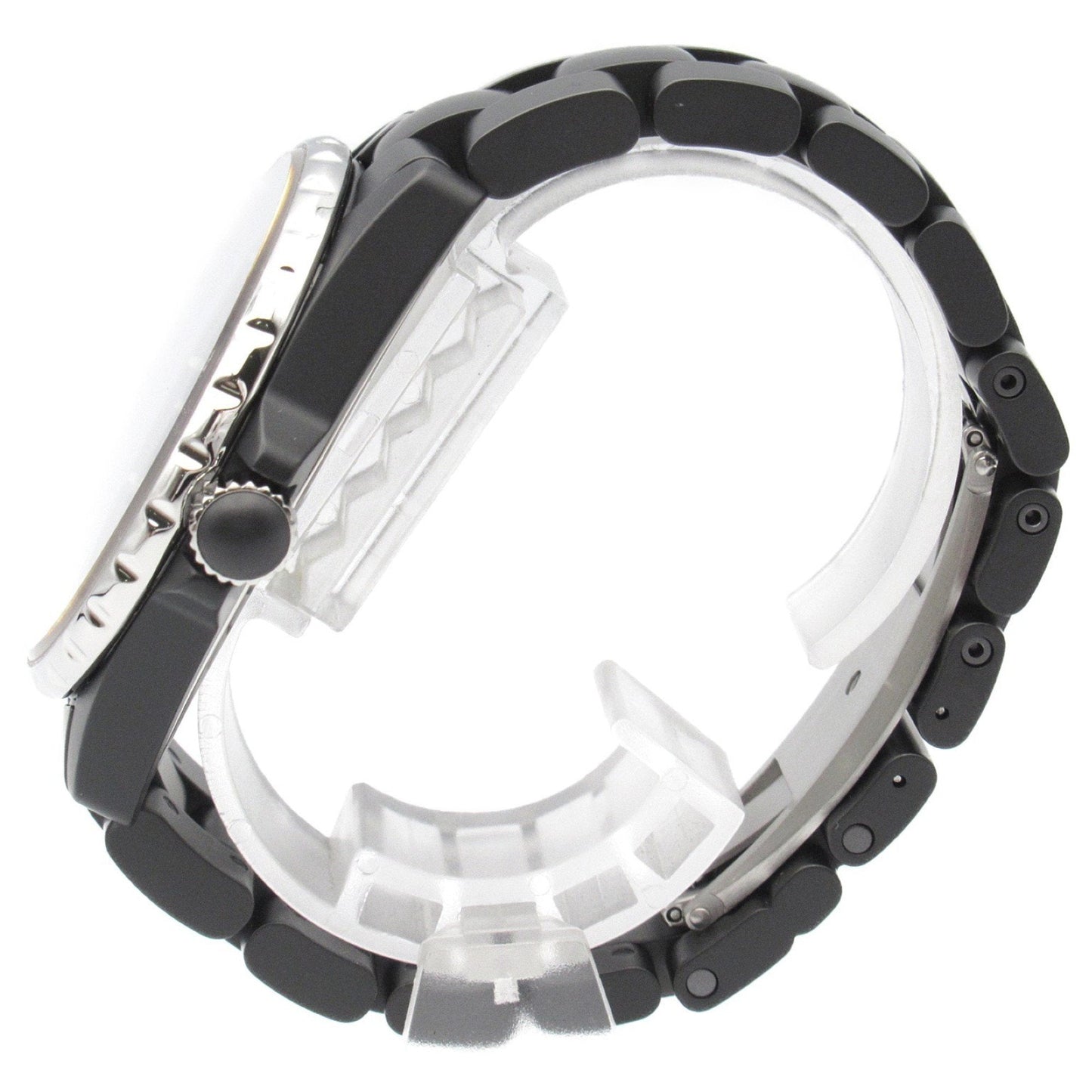 CHANEL J12 GMT Wristwatch, Ceramic, Men's, Black, H3101