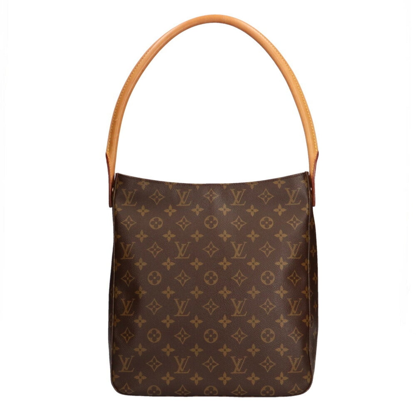 Louis Vuitton Looping GM Monogram Shoulder Bag Brown Ladies