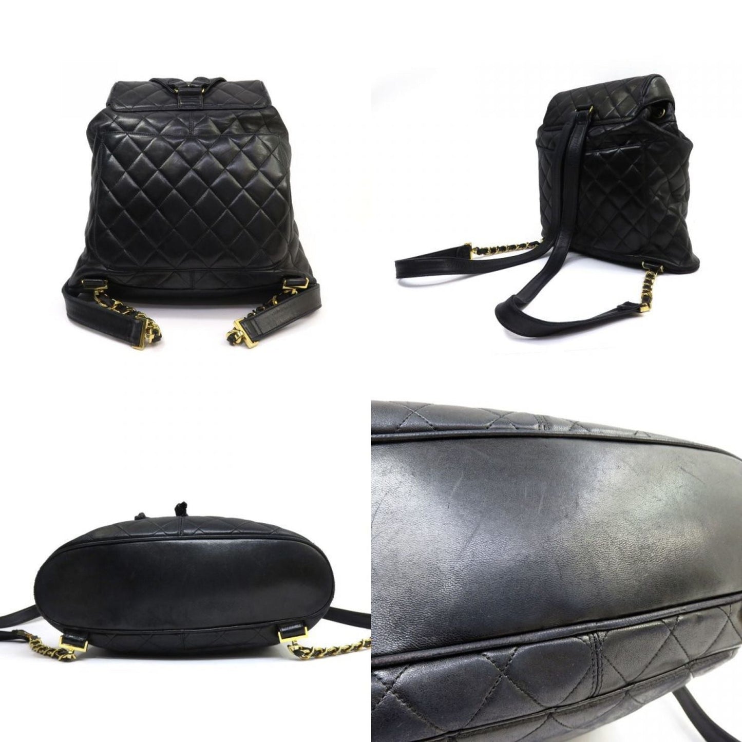 CHANEL Chanel Matelasse Circle Coco Mark Backpack