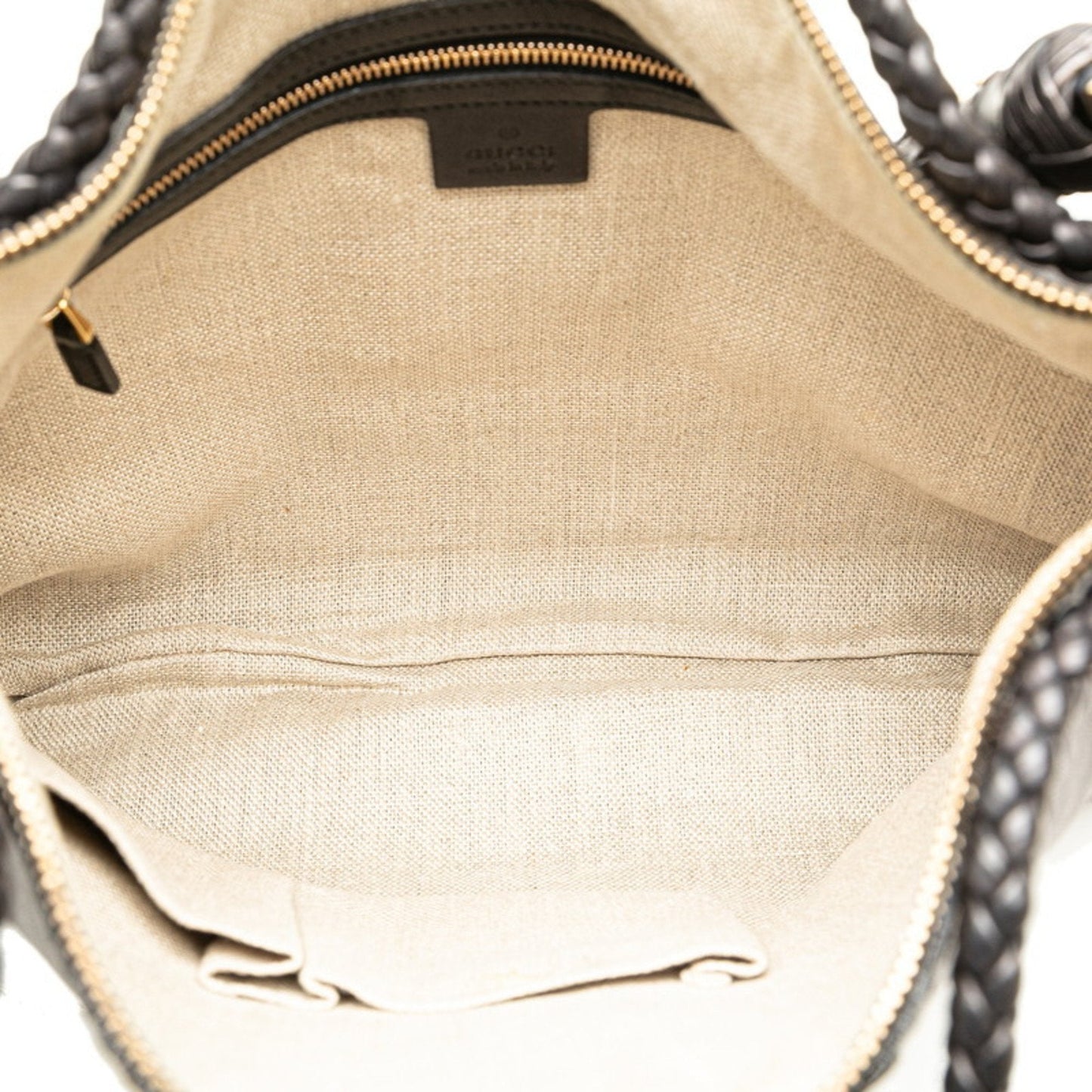Gucci Black Leather Tote Bag