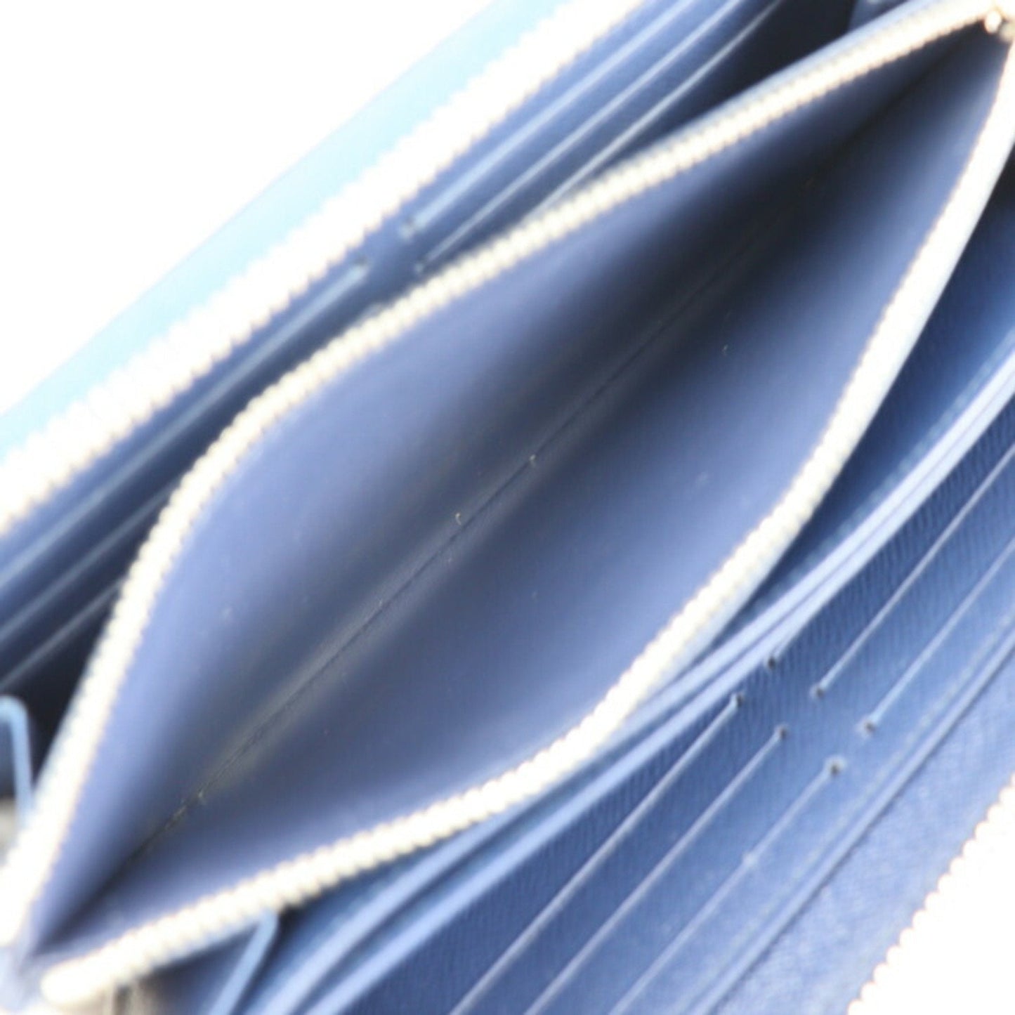 LOUIS VUITTON Zippy Wallet LV Escal Long M68841 Monogram Canvas Blue White Silver Hardware Round Zipper Vuitton