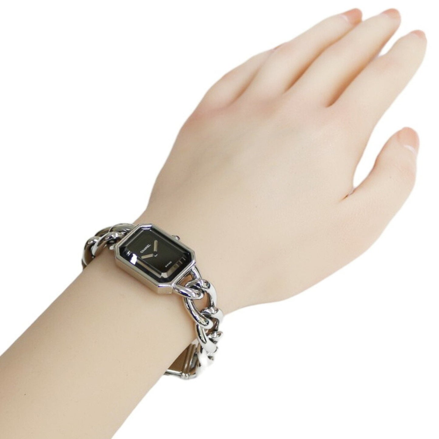 Chanel Premiere M Watch, Stainless Steel Quartz, Women's, CHANEL Chain Bracelet