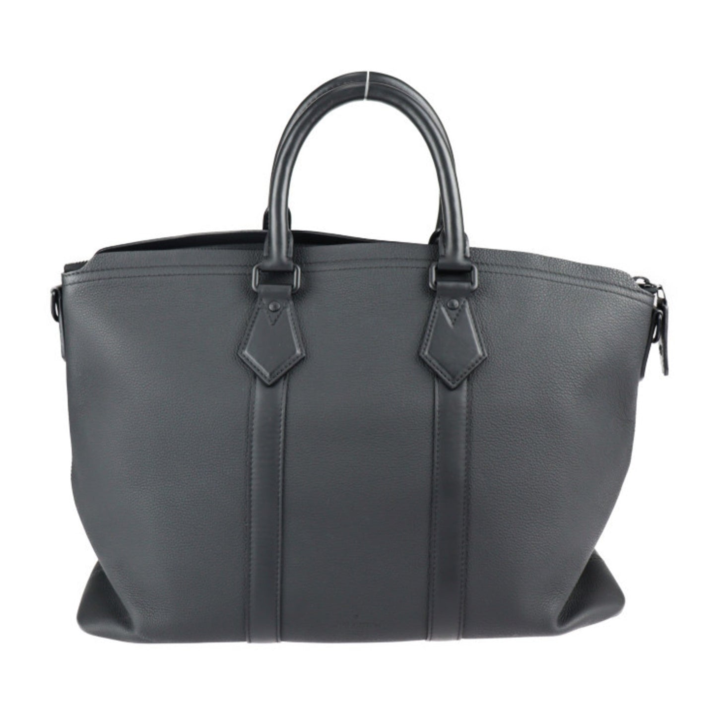 LOUIS VUITTON Lockit LV Aerogram Tote Bag M59158 Grain Calf Leather Black Handbag Boston Vuitton