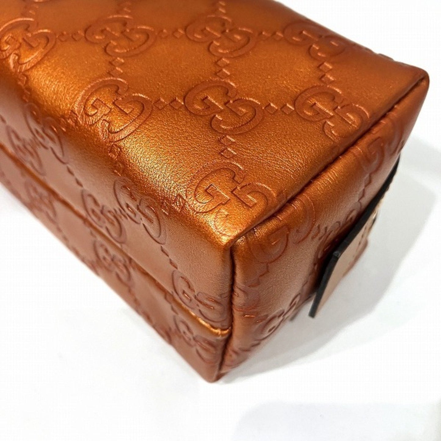 Gucci Orange Leather Pouch