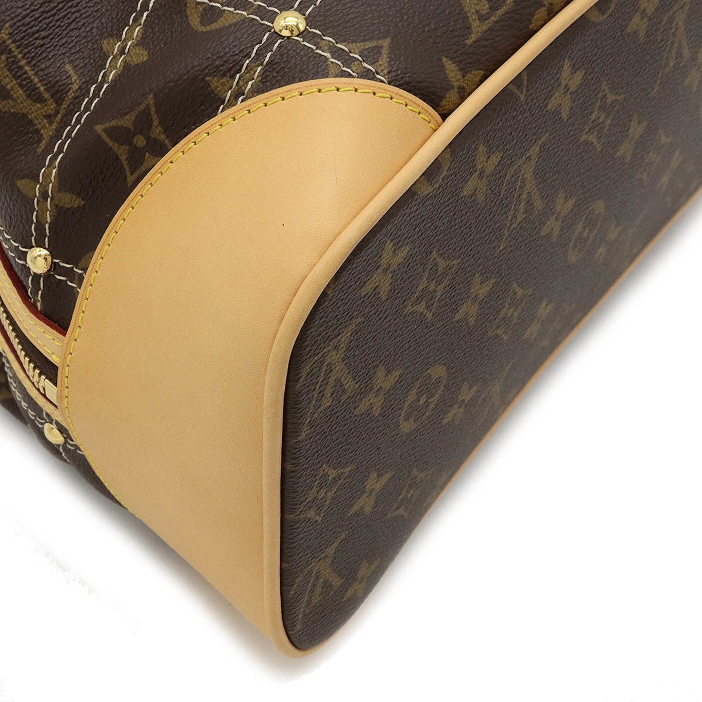 LOUIS VUITTON Monogram Rivet Tote Bag Shoulder Stitch M40140