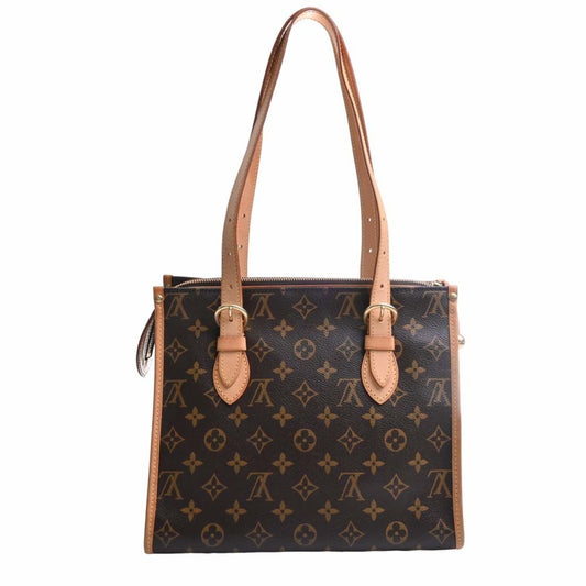 LOUIS VUITTON Monogram Popincourt Haut Tote Bag M40007 Brown Women's