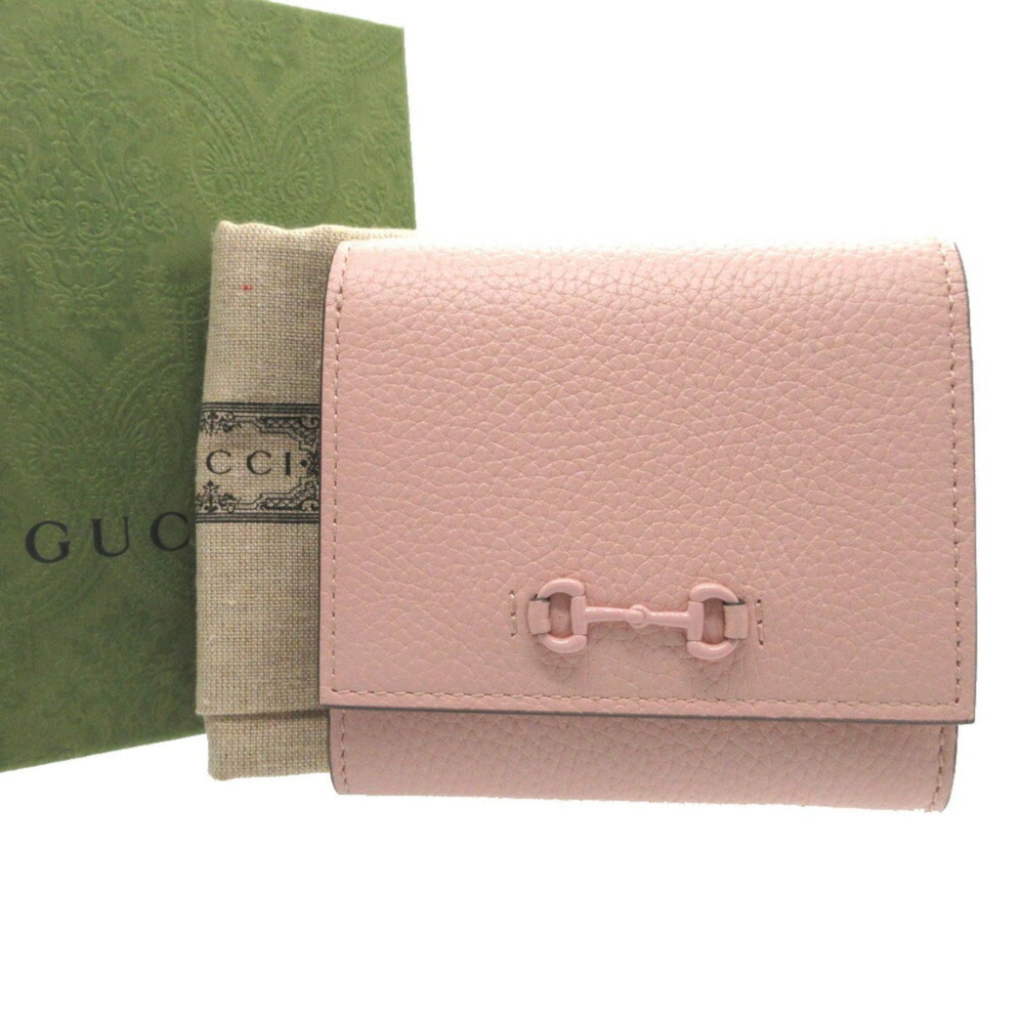 Gucci Pink Leather Wallet (Bi-Fold)