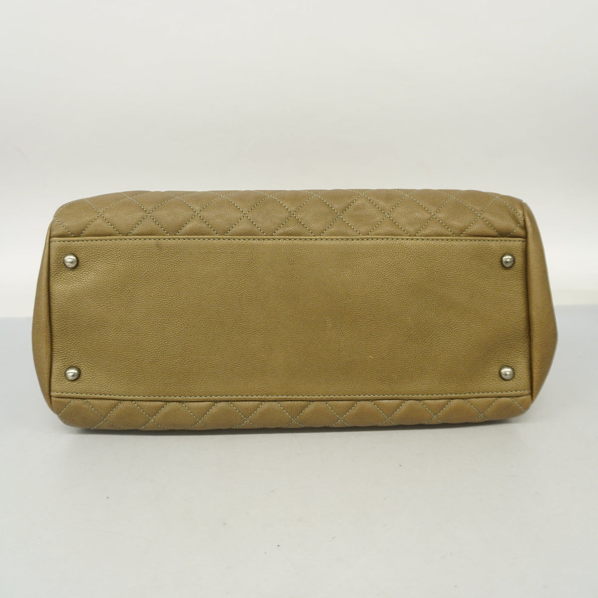 ChanelAuth  Matelasse Chain Shoulder Women's Leather Shoulder Bag Khaki