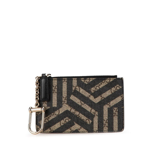 Gucci Black Khaki Pvc Leather Coin Purse/Coin Case ()