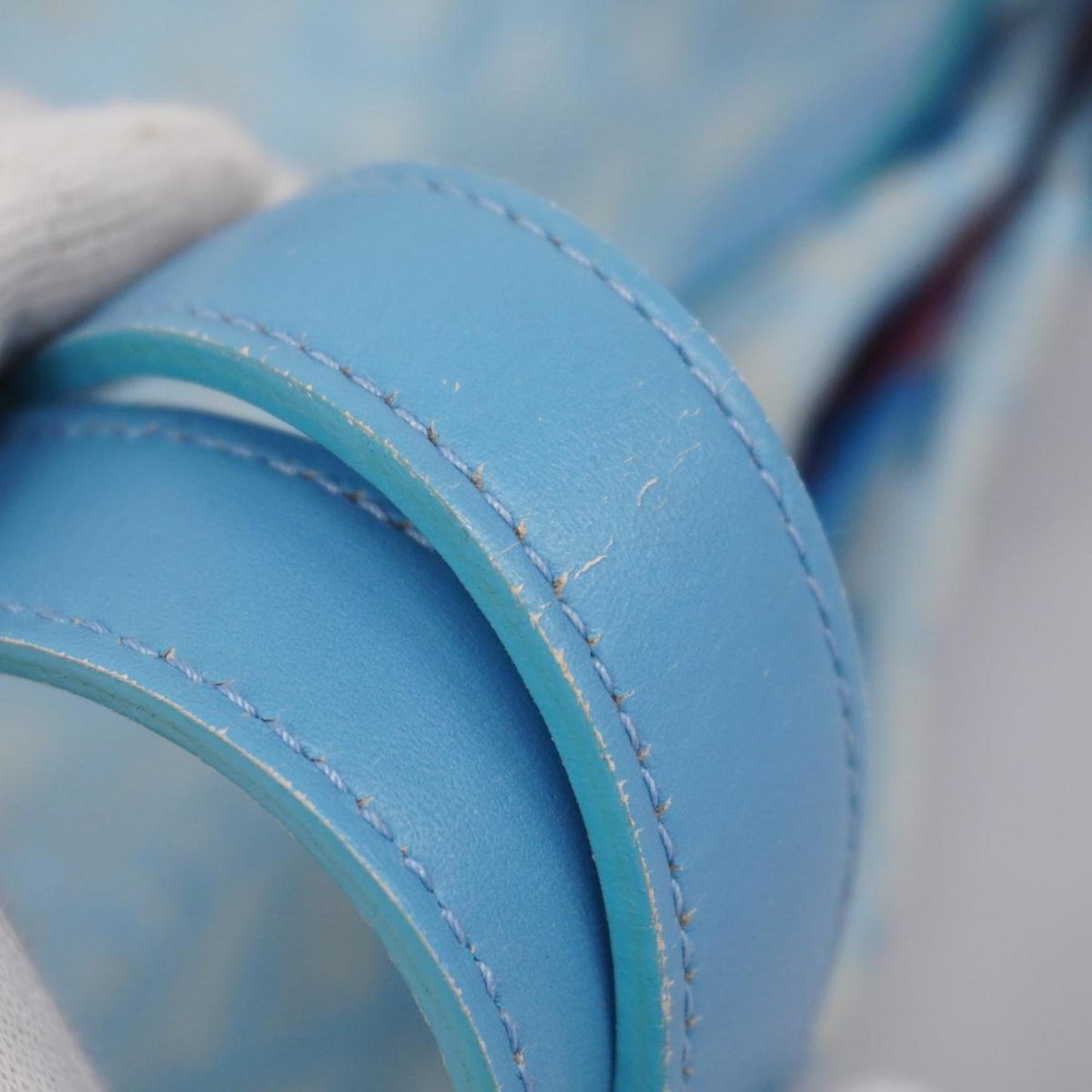 Chanel Tote Bag New Travel Nylon Light Blue Women's