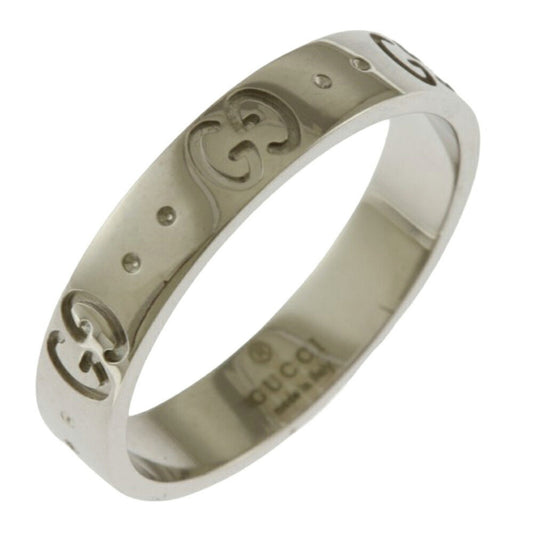 Gucci Silver White Gold (18K) Band Ring ()