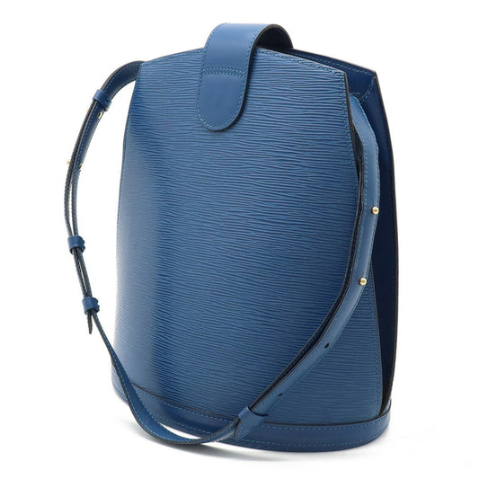 LOUIS VUITTON Epi Cluny Shoulder Bag Leather Toledo Blue M52255
