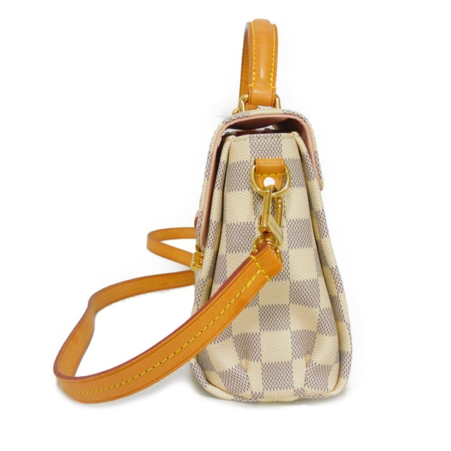 LOUIS VUITTON Handbag Croisette Tassel Ivory 2WAY Shoulder Bag Damier Azur Rose Ballerine N41581 Women's