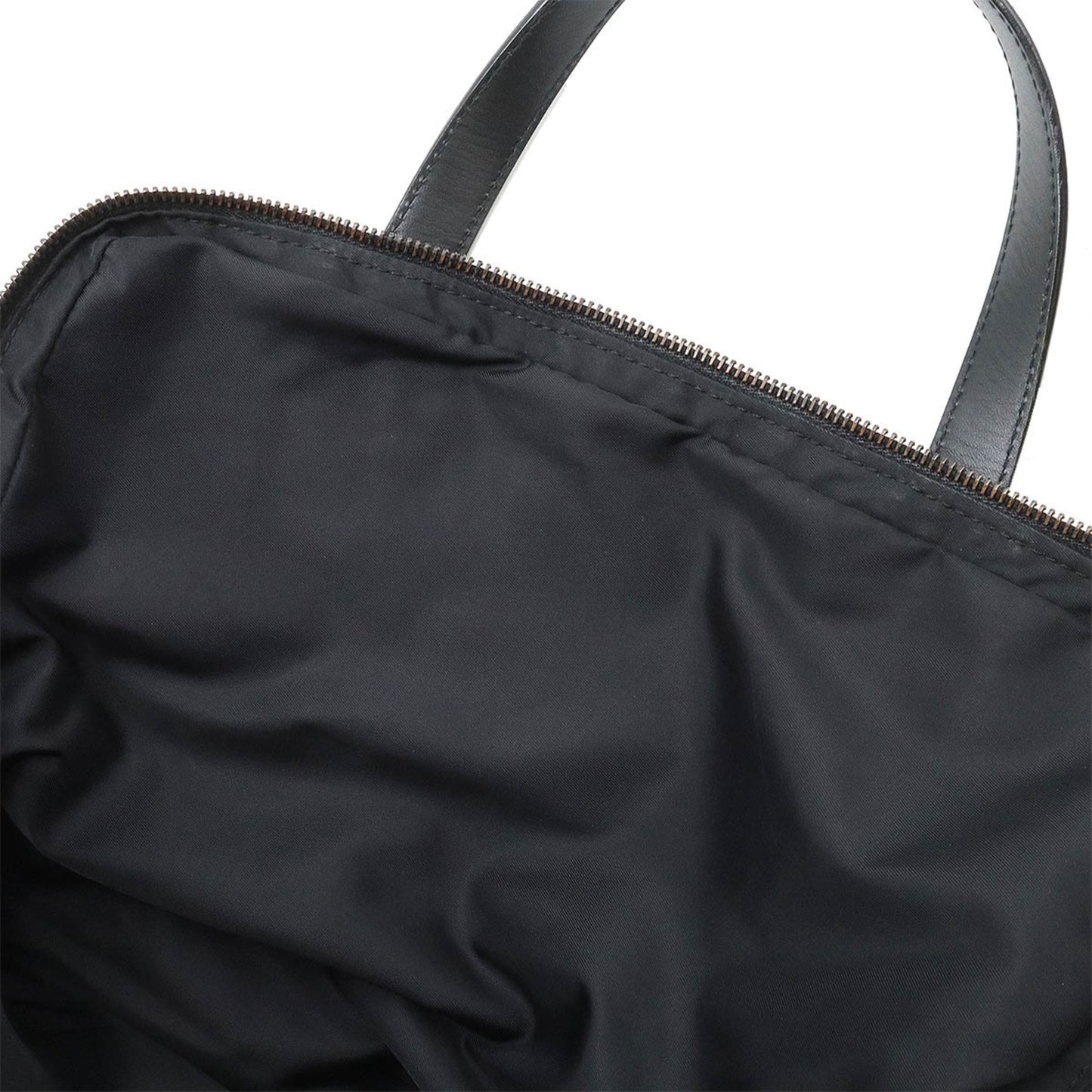 CHANEL New Travel Line Handbag Tote Bag Shoulder Nylon Jacquard Leather Black A15970